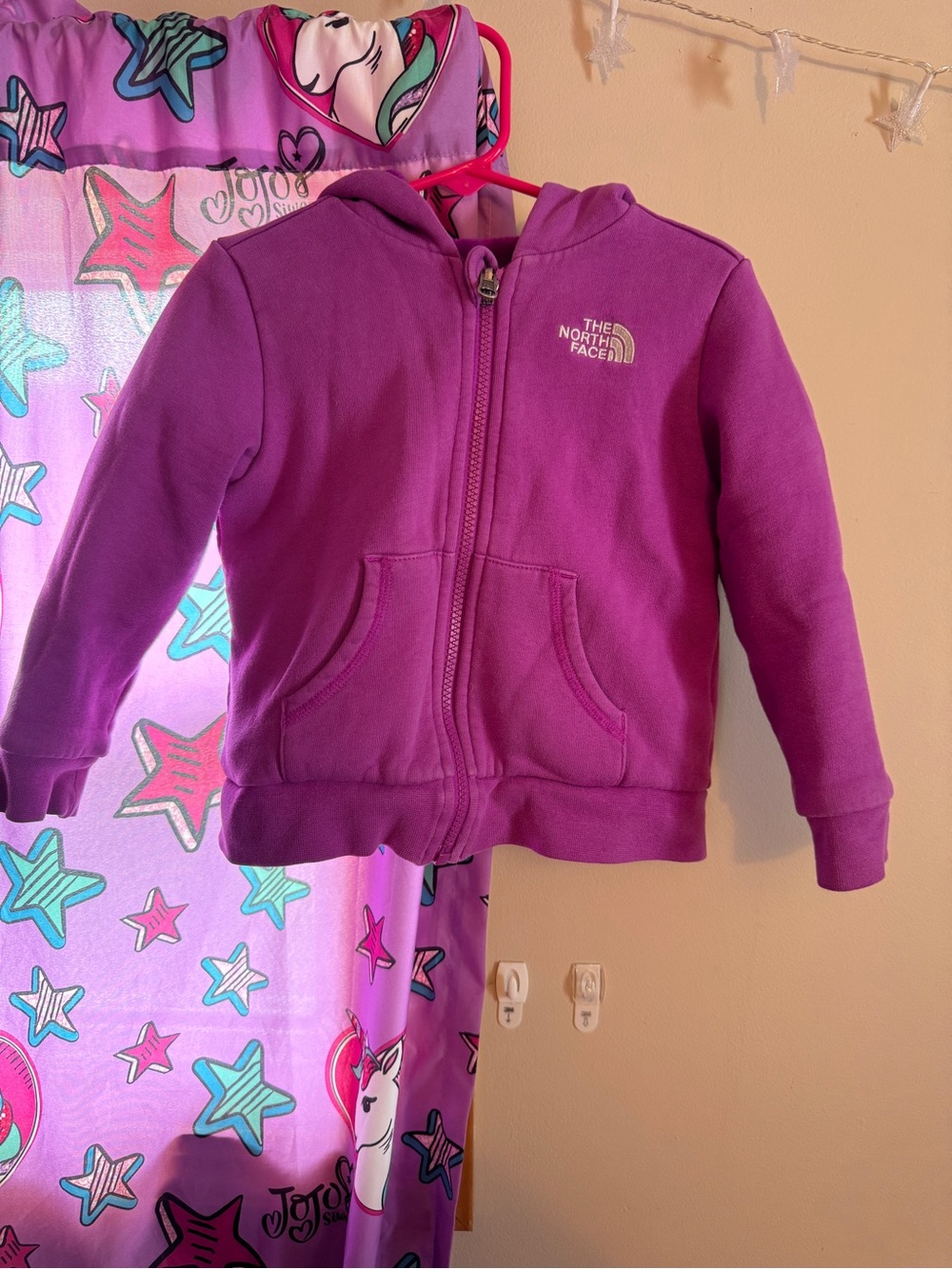 The North Face Kids' Bright Purple Reversible  Hooded Sweatshirt